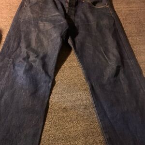 Men's Levi Denim Jeans in Dark Indigo wide legs